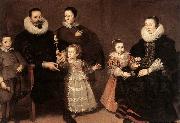 VOS, Cornelis de Family Portrait oil painting artist
